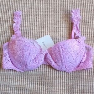 NWT La Perla Lavender Lace Bra 34B